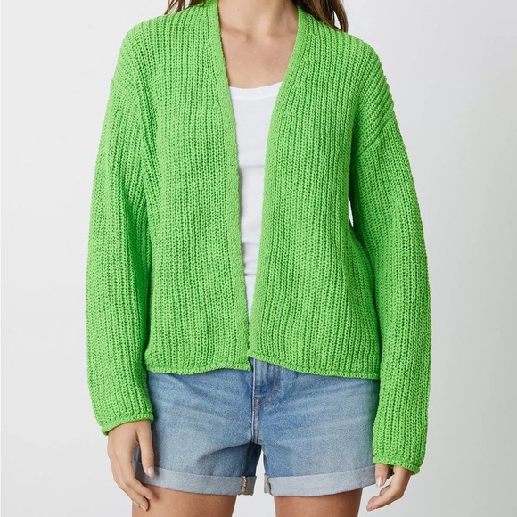 VELVET Terrah Open Front Cardigan L Putty - Picture 7 of 7